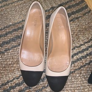 J.Crew Cap Toe Block Heels